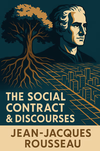 Cover art for The Social Contract & Discourses featuring a portrait of Jean-Jacques Rousseau
